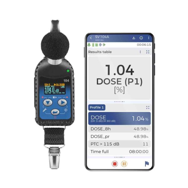 personal noise dosimeter with mobile application assistant